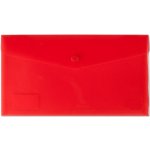 Obal s patentkou PP/DL, průhledný/ červený – Zboží Mobilmania