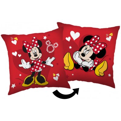 Vesna Polštář micro fleece Minnie Hearts 35x35 – Zbozi.Blesk.cz