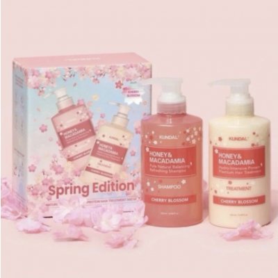 Kundal Med a Makadamie Honey & Macadamia Shampoo 500 ml + Treatment Set Cherry Blossom 500 ml – Hledejceny.cz