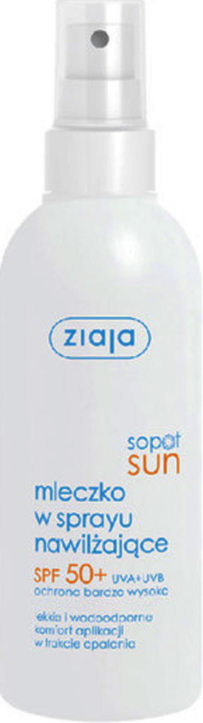 Ziaja Sun voděodolné hydratační mléko na opalování SPF50+ UVA+UVB 170 ml
