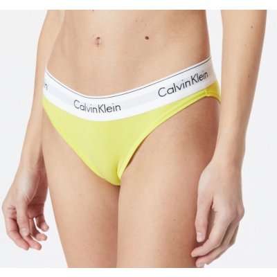 Calvin Klein Dámské kalhotky F3787E ZIR žlutá – Zboží Mobilmania