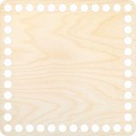 Chráněná dílna Dřevěný svět Dno na košík - čtverec 15 x 15 cm, přírodní – Zboží Dáma