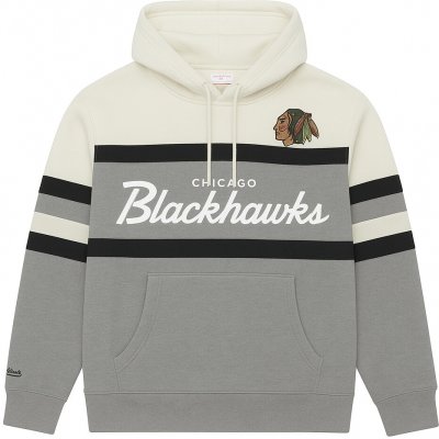 Mitchell & Ness mikina Chicago Blackhawks NHL Head Coach Hoodie Current Logo – Hledejceny.cz
