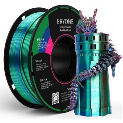 Eryone Silk PLA Tri color 1kg modro-zeleno-červený 1,75 mm – Zboží Živě