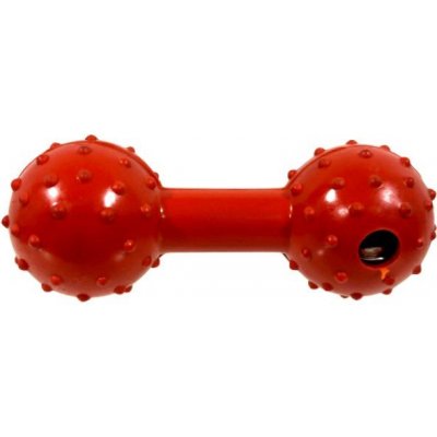 Trixie Gumová činka s rolničkou červená 12 cm – Hledejceny.cz