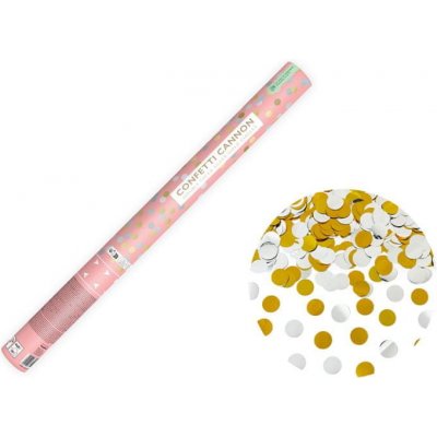 vystřelovací konfety lesklá kolečka 60 cm – Zboží Dáma