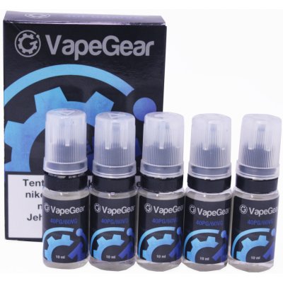 VapeGear nikotinový booster 20mg 5x10ml PG40/VG60 – Hledejceny.cz