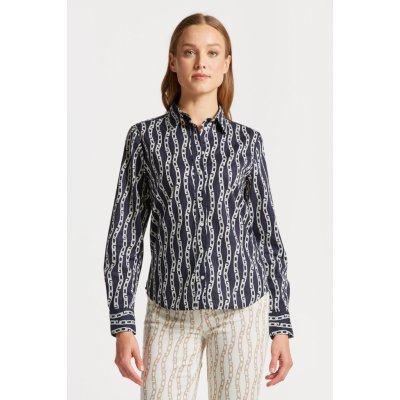 Gant Reg Chain voile shirt modrá – Zboží Mobilmania