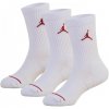 Air Jordan 3 Pack Crew Socks Junior Boys White