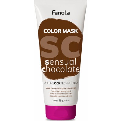 Fanola Color Mask barevné masky Sensual Chocolate čokoládová 200 ml – Zboží Dáma