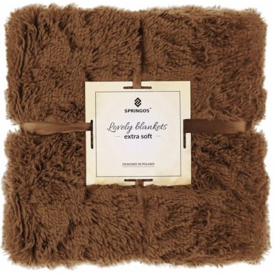 Springos Deka dvouvrstvá Lotus hnědá 200x220 – Zboží Mobilmania