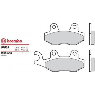 Brembo Přední brzdové destičky Brembo Daelim 125 DELFINO 2008 - směs OEM – Zboží Mobilmania