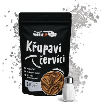 WormUP Křupaví červíci se solí 20 g – Sleviste.cz