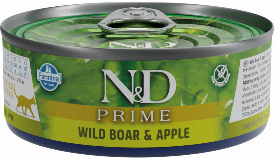 N&D CAT PRIME Adult Boar & Apple 70 g