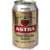 Pivo Astra Premium 4,9% 0,33 l (plech)
