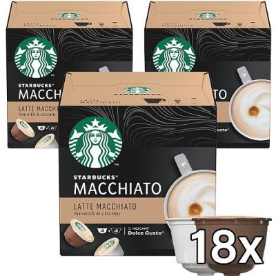 Starbucks Kávových kapslí by Nescafé Dolce Gusto Latte Macchiato set 3 ks – Zboží Mobilmania