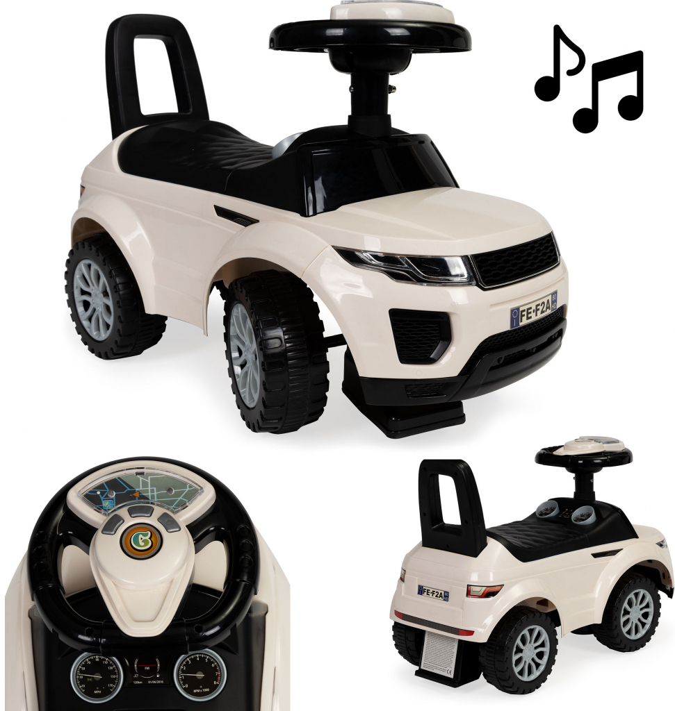 ECOTOYS Auto s melodiemi bílé