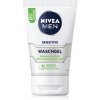 Odličovací přípravek Nivea Men Sensitive Face Wash čisticí gel 100 ml