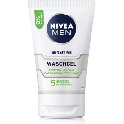 Nivea Men Sensitive Face Wash čisticí gel 100 ml – Zbozi.Blesk.cz