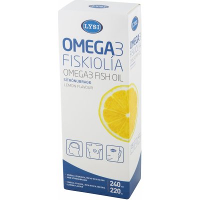 Lýsi OMEGA 3 rybí olej citronová příchuť 240 ml