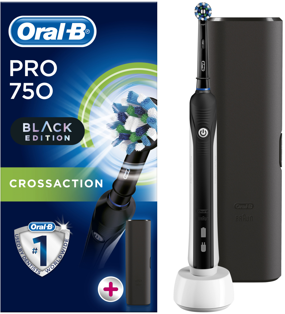Oral-B Pro 750 CrossAction Black od 897 Kč - Heureka.cz