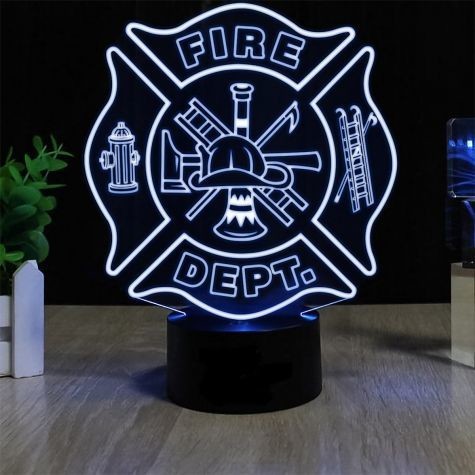 Beling Dětská lampa Hasické logo 7 barevná S1164