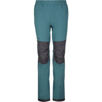 Kilpi RIZO J Dětské softshellové outdoorové kalhoty tmavě zelená – Zboží Mobilmania