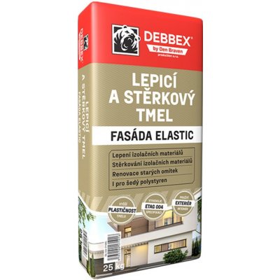 Den Braven lepící a stěrkový tmel FASÁDA ELASTIC 25 kg – Hledejceny.cz