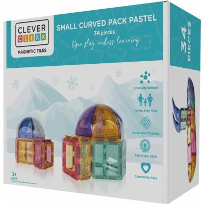 Cleverclixx Curved Pack Pastel 34 ks – Zboží Živě