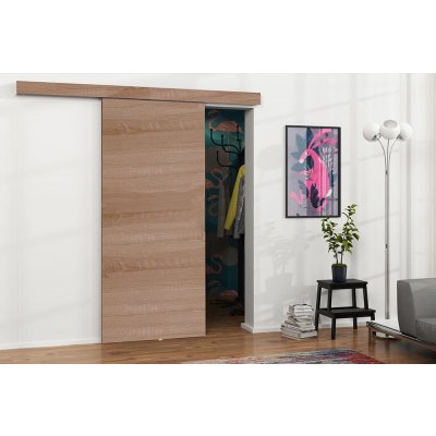 VILEN DOOR Posuvné dveře na stěnu MALIBU Dub Sonoma 76 x 205 cm