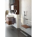 DEANTE - Vital dřevo - Sedák nástěnný, skládací NIV_451P – Zboží Dáma