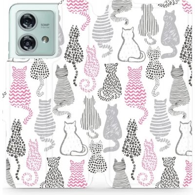 Mobiwear Knížkové Motorola Edge 40 Neo MX01S Kočičí zádíčka – Zboží Živě