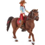 Schleich 42539 Hannah s pohyblivými klouby na koni – Zboží Mobilmania