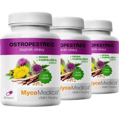 MycoMedica Ostropestřec 3 x 90 kapslí – Hledejceny.cz