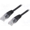 síťový kabel Gembird PP12-0.5M/BK UTP Cat5e Patch 0,5m, černý