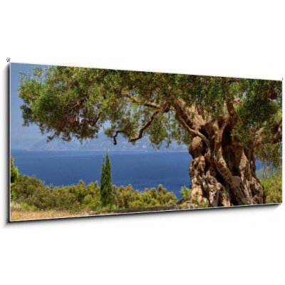 Obraz 1D panorama - 120 x 50 cm - Griechische Inseln Řecké ostrovy – Zboží Mobilmania