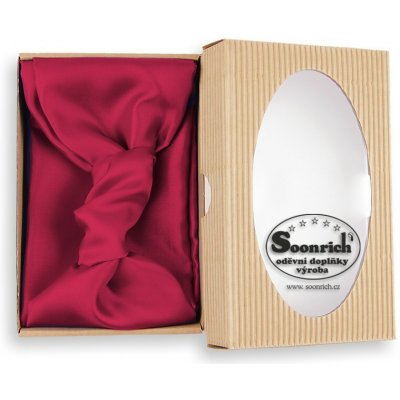 Soonrich hedvábný šátek vínový she013 – Zboží Dáma
