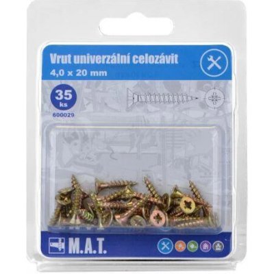 Mat Vrut un.celozávit 4,0x 20mm ZZ (35ks) – Hledejceny.cz