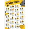 Nástěnné mapy Stírací plakát – Fitness výzva s 20 cviky