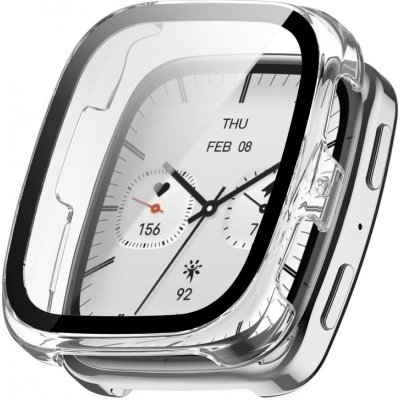 VSECHNONAMOBIL 116129 PC FULL COVER Plastový kryt se sklem pro Amazfit Active 2 (Square) průhledný – Sleviste.cz