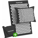 TUNTURI Akupresurní podložka s polštářem a taškou 68 x 42 x 2 cm černá – Sleviste.cz