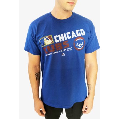Majestic Majestic Chicago Cubs Collection Blue stylové modré triko krátkým rukávem a sportovním motivem Modrá Majestic