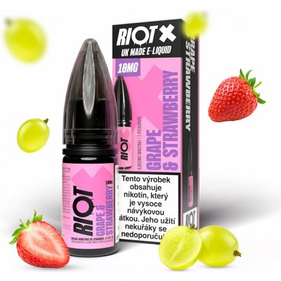 Riot X Salt Grape & Strawberry 10 ml 10 mg – Hledejceny.cz