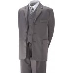 Gorgeous Collection chlapecký společenský oblek komplet 5 dílný šedý – Zboží Dáma