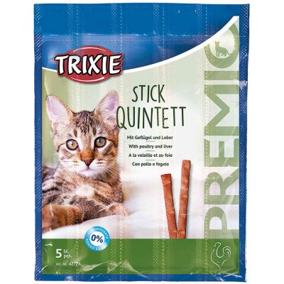 Trixie PREMIO Stick Quintett drůbeží a játra 5 x 5 g – Hledejceny.cz
