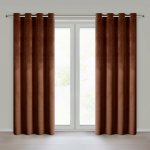 EUROFIRANY ZATEMŇOVACÍ ZÁVĚS NA KROUŽCÍCH MELANIE 140X250 CM SVĚTLE HNĚDÝ – Hledejceny.cz