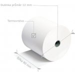 Kotouček termopapíru šíře 80 mm / průměr 80 mm, BPA free (55 g/m2) – Zboží Živě