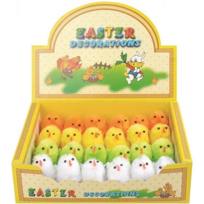 Velikonoční kuřátka v krabičce 5 cm, 24 ks – Zboží Dáma