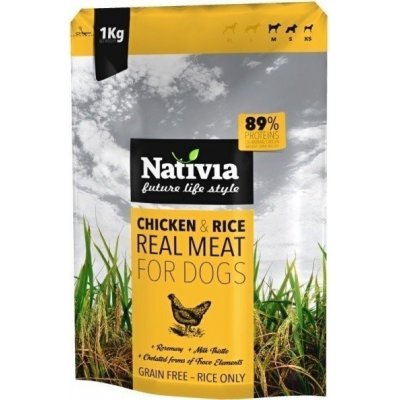 Nativia Real Meat Chicken and Rice 8 kg – Hledejceny.cz
