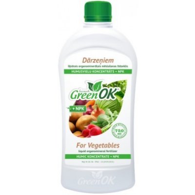 GreenOK Pro Zeleninu Koncentrát huminových látek + NPK 750ml – Zbozi.Blesk.cz